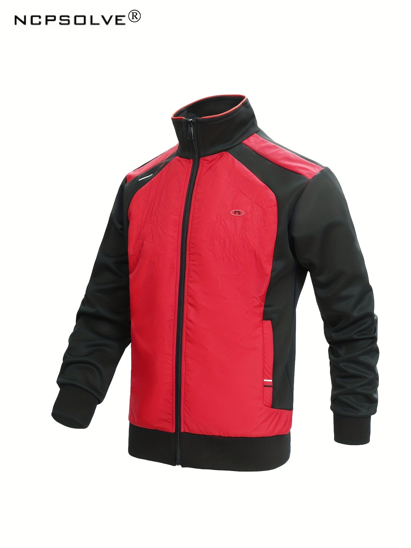Men's Block Suit Zip Up Jacket & Athletic Pants
