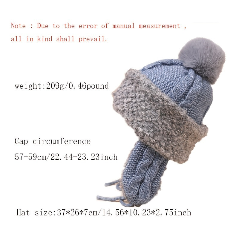 Women Slouchy Fleece Beanie Hat Winter Balaclav
