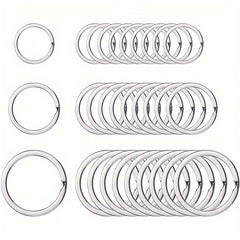 10pcs Round Key Chain Keyring Metal Key Ring Key Organizer