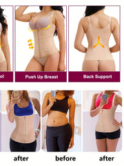 Waist Trainer Vest Zipper Body Shaper Sweat Sauna Tank Top Tummy Control