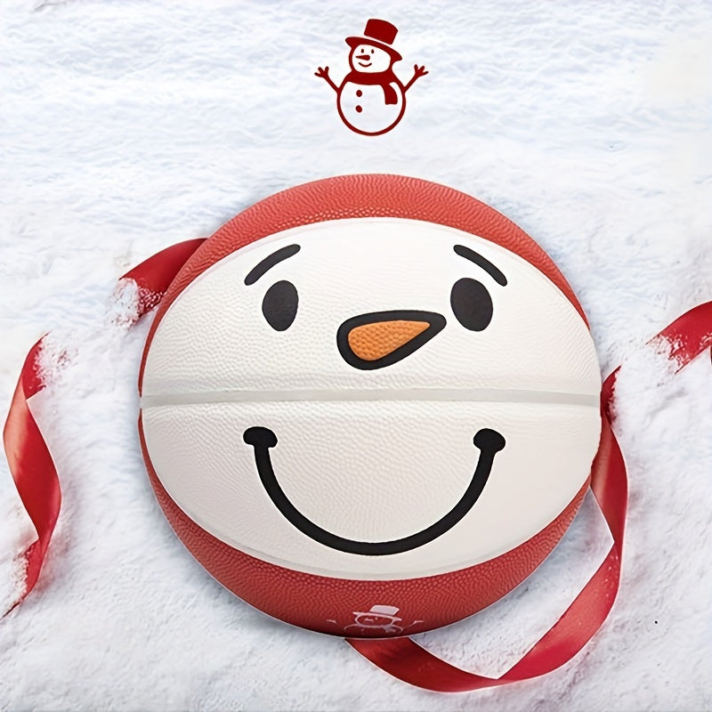 Christmas Snowman Basketball Training PU Leather Air Pump