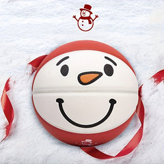 Christmas Snowman Basketball Training PU Leather Air Pump