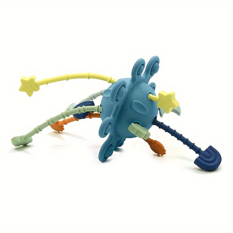 Silicone Pull String Activity Toys for Babies 0 Months