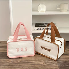Little Bear Thermal Bag Mommy Handbag Baby Travel Double Insulation Bento Bag