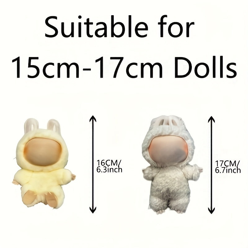 Labubu Doll Clothes Set with Shoulder Bag for 15 6 3tich Dolls