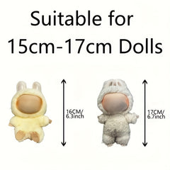 Labubu 3pcs Doll Costume Set for 6-7 Inches Dolls