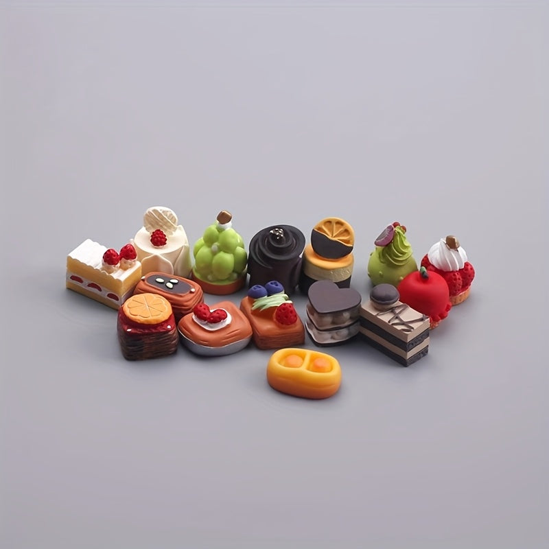 Mini Snack Cake Food Play Snack Model for Playing House Dollhouse Simulation