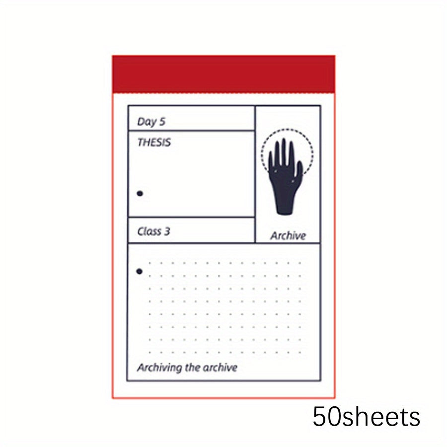 50 Sheets Notebook Old Warehouse Series Retro Tearable Memo Book