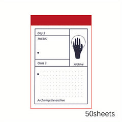 50 Sheets Notebook Old Warehouse Series Retro Tearable Memo Book