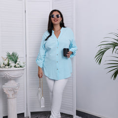  Casual Blouse Women's Plus