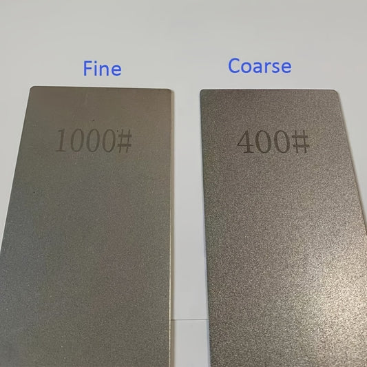 Diamond Sharpening Plate 10x2.68 Coarse/Fine for Kitchen Chisel Axe Woodworking