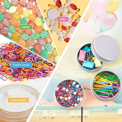 12pcs Mini Storage Case Small Empty Tin Portable Travel Tin DIY Empty Storage