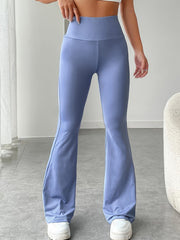 Women's Plus Size High Rise Flared Leg Trousers