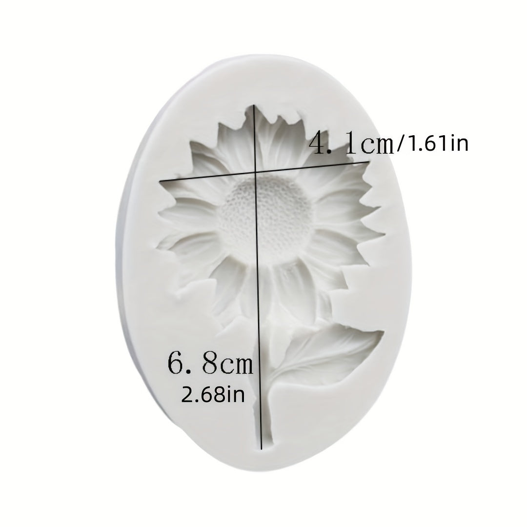Sunflower Cake Fondant Mold Silicone DIY Chocolate Candy Mold