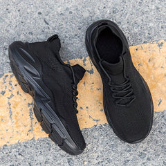 Women's Lace-up Athletic Sock Sneakers Anti-slip Running Shoes