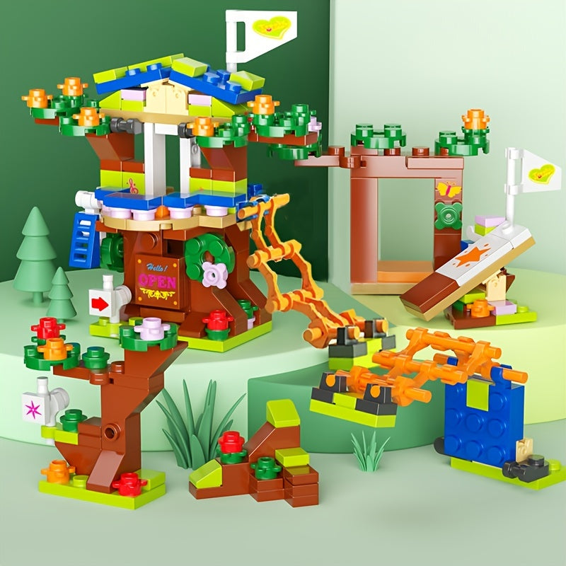 Forest Fairy Tale Tree House Building Blocks Kit Gift For Girls
