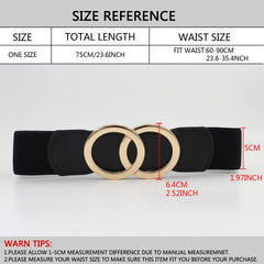 Stretchy Dress Belt Women Elastic Waistband Wide Belt
