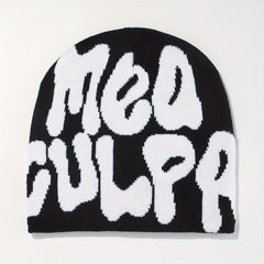 Letter Jacquard Cold Hat Woolen Hat Autumn Winter Warm Ear Protection