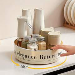 Rotating Seasoning Rack Holder Turntable Organizer Spice Spinner