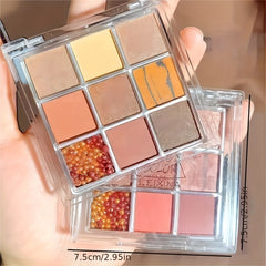 9 Colors Glitter Eyeshadow Palette for Daily Makeup