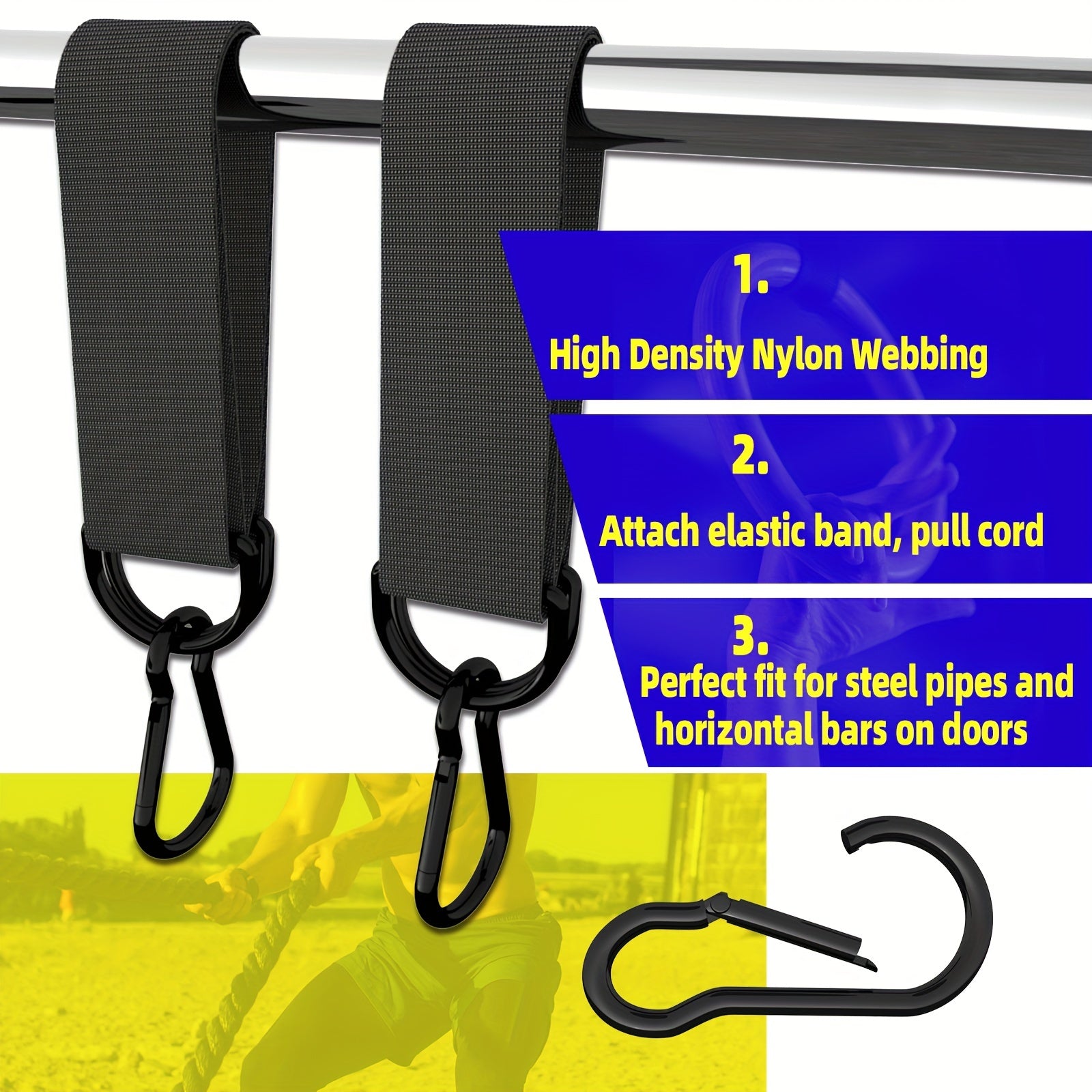 2pcs Outdoor Hanging Straps for Camping Swings Sandbags