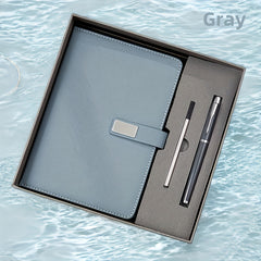 Customized A5 Notebook Set Red w/ Metal Pen