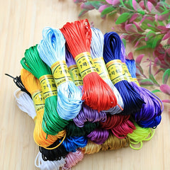 18m 708inch Chinese Knot Rope Line 7 Handwoven Rope Red String Bracelet
