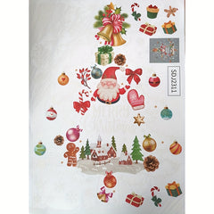 Christmas Tree Snowflake Cookies Candy Wall Stickers