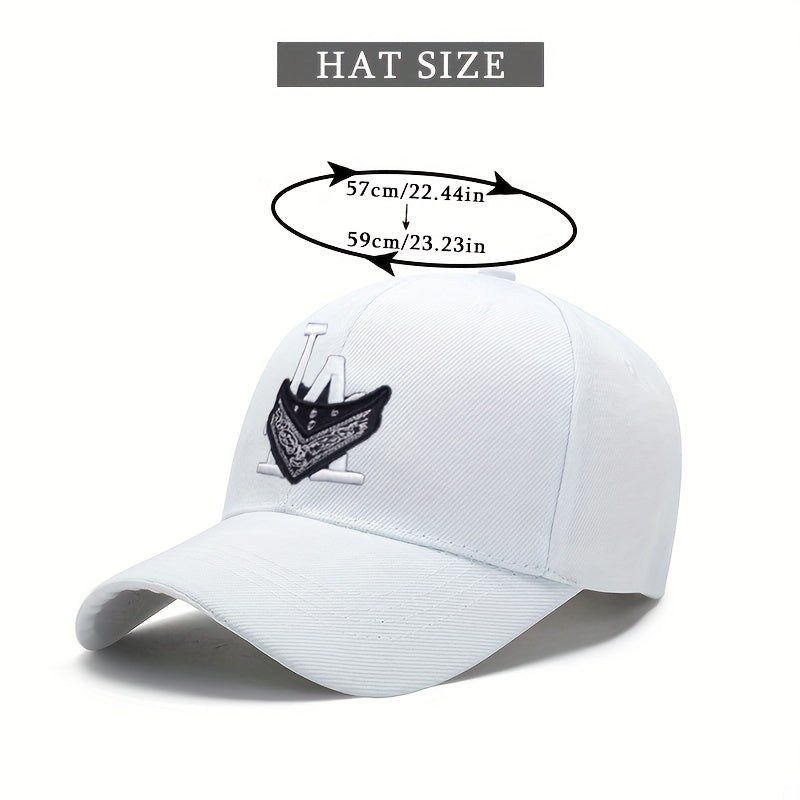 Hip Hop LA Bandana Baseball Cap Embroidered Dad Hat Unisex Sun Hats