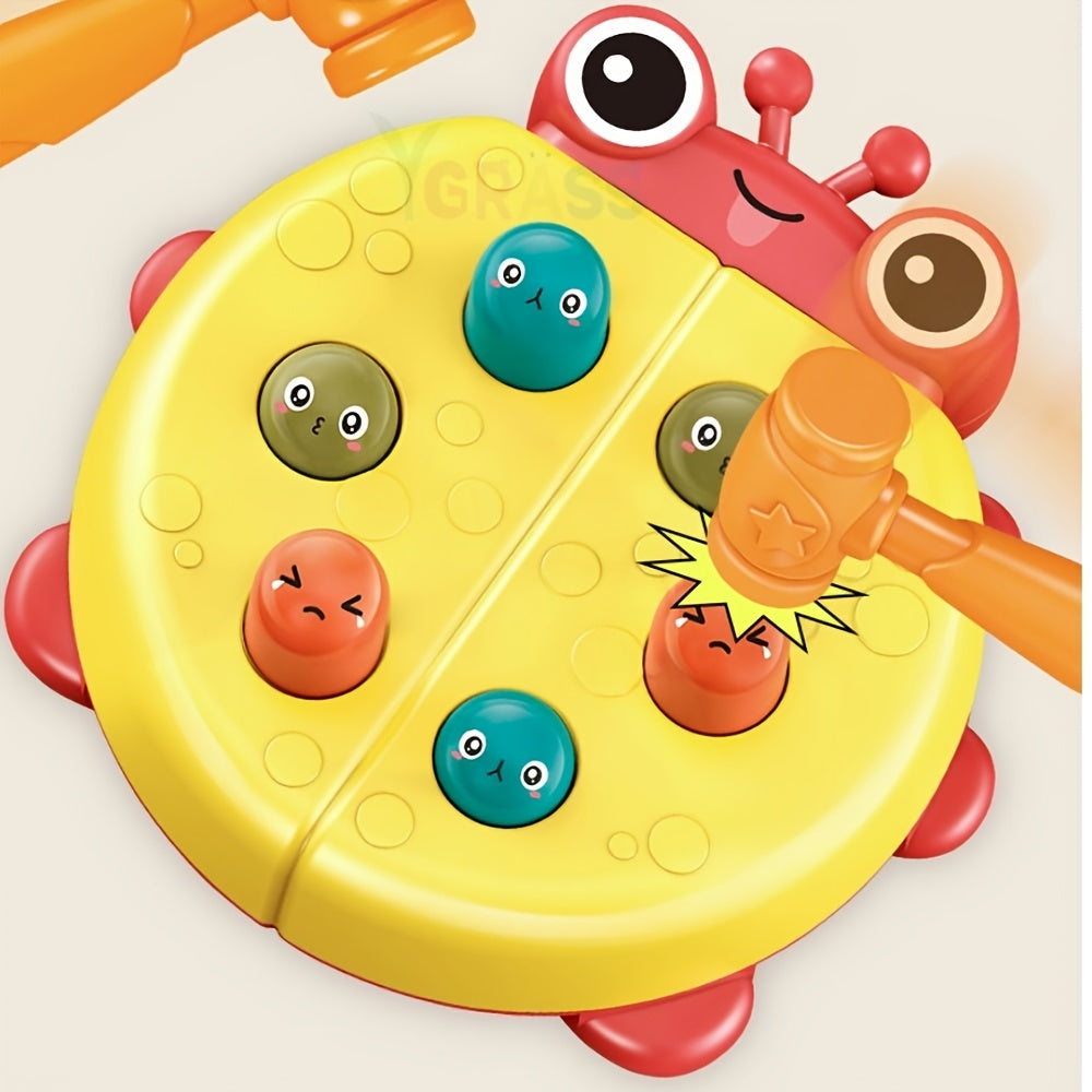 Montessori Baby Toys Toddler Board Game Animal Theme Knocking Game