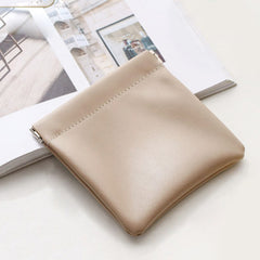 Mini Solid Coin Purse Portable Storage Organizer