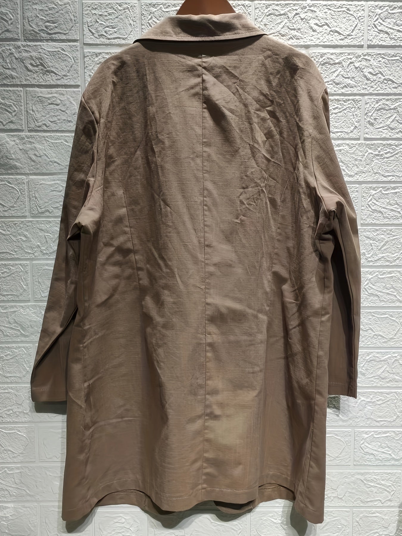  Solid Workwear Blazer with Pockets