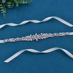 Handcrafted Rhinestone Bridal Sash Wedding Dress Accessory for Parties