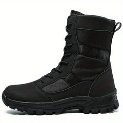 Men's Combat High Boots Non Slip Lace Up Hiking Shoes
