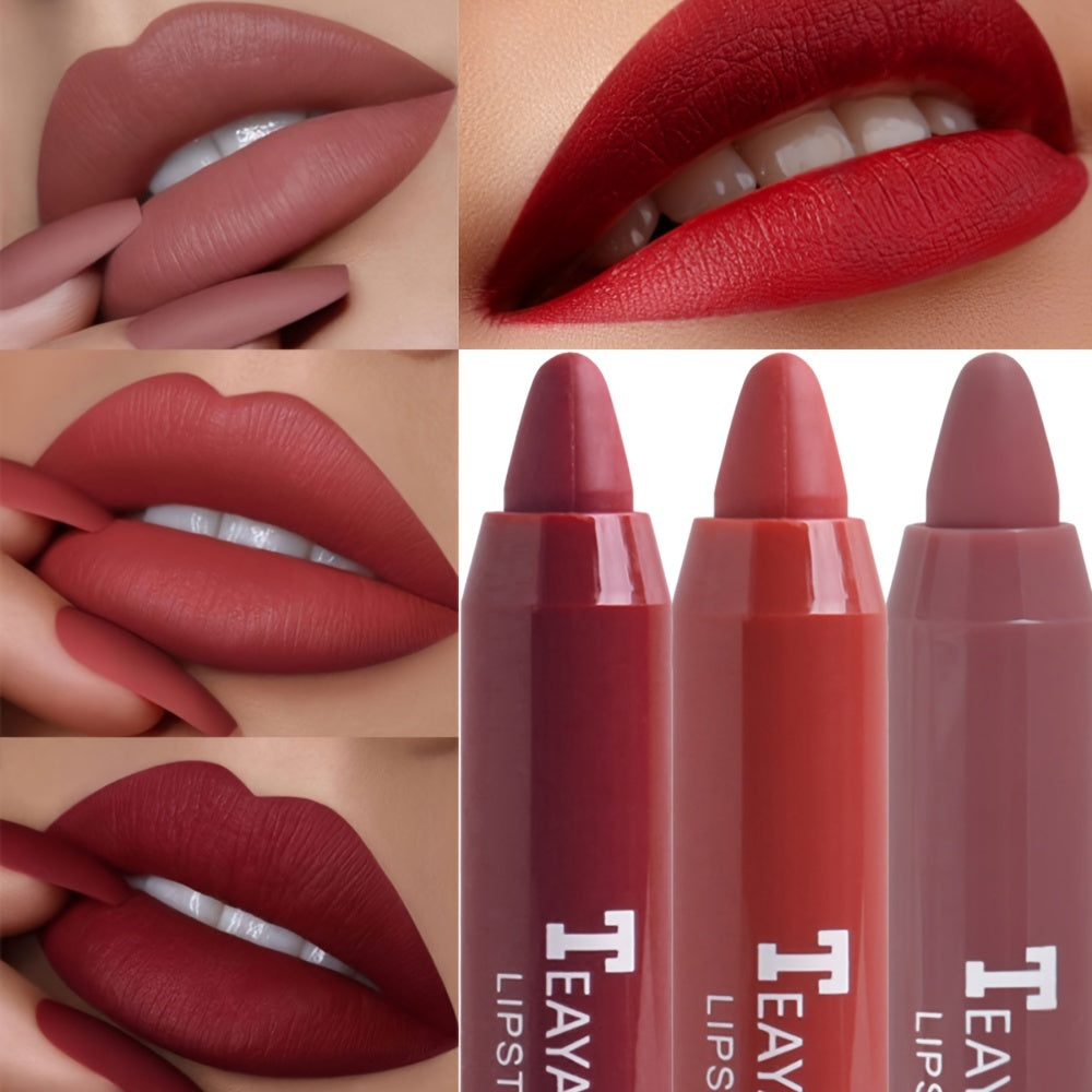Matte Lipstick Long Lasting Velvet Smudge Proof Lip Liners Lip Primer
