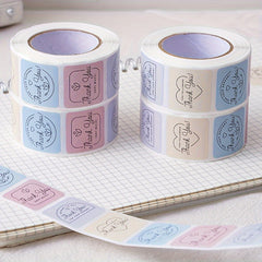500pcs Thank You Sticker Round Scrapbook Envelope Seal Scrapbooking Stickers