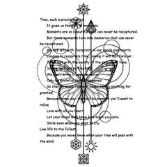 Butterfly Letter Word Clear Stamps for Cards Scrapbooks & More