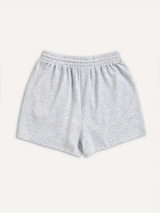  Lip Print Drawstring Sports Shorts Loose Fit