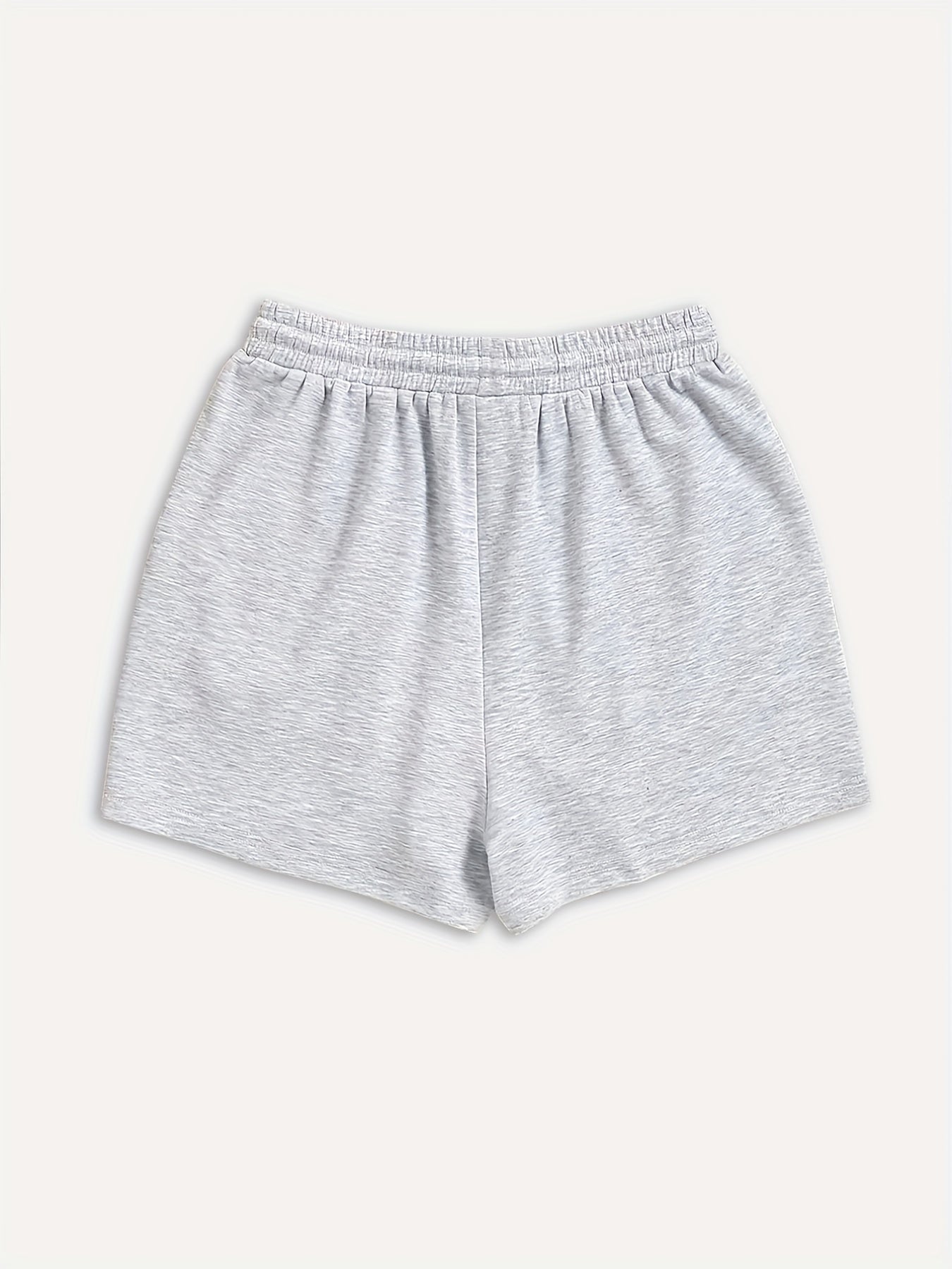  Solid Drawstring Stretch Comfort Shorts