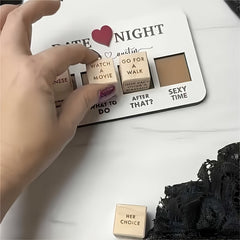Date Night Wooden Dice Game For Couples