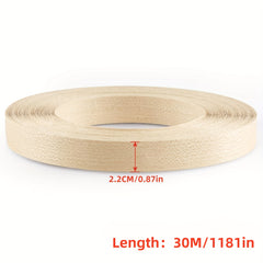 Birch Wood Veneer Edge Tape w/ Hot Melt Adhesive - 1 Roll