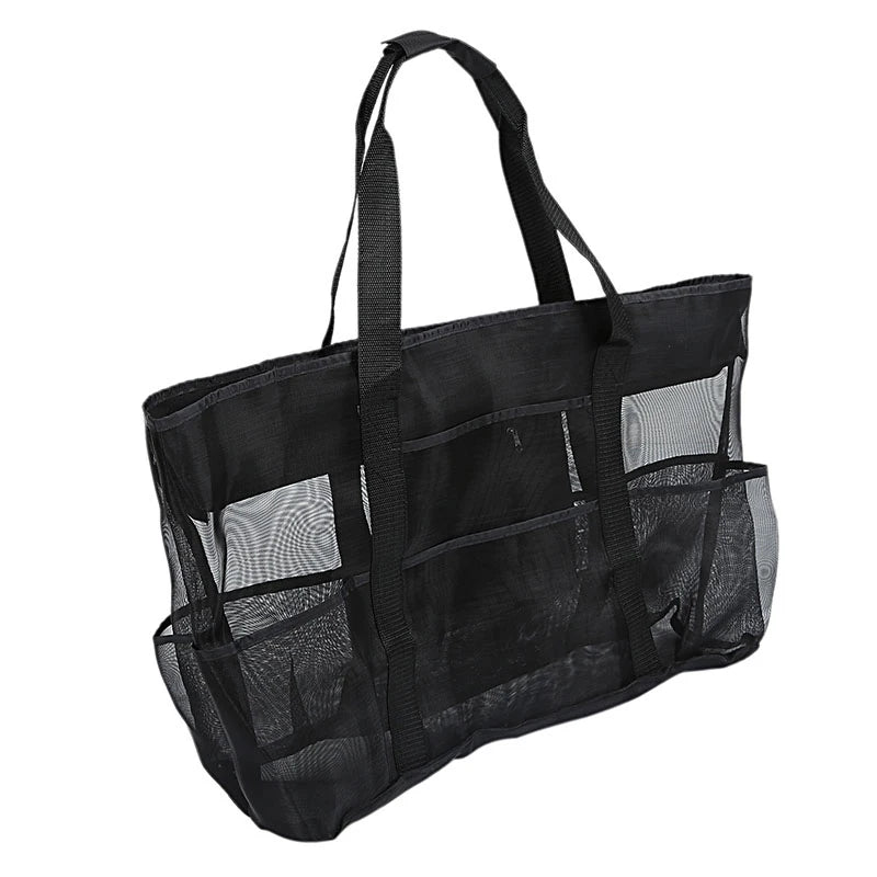 Large Beach Bag Mesh Durable Waterproof Tote Beach Towel Bag