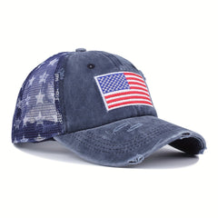 Embroidered American Flag Baseball Cap for Men