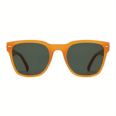OUWEN Square Polarized Sunglasses Men Women Retro Sun Glasses VF2223