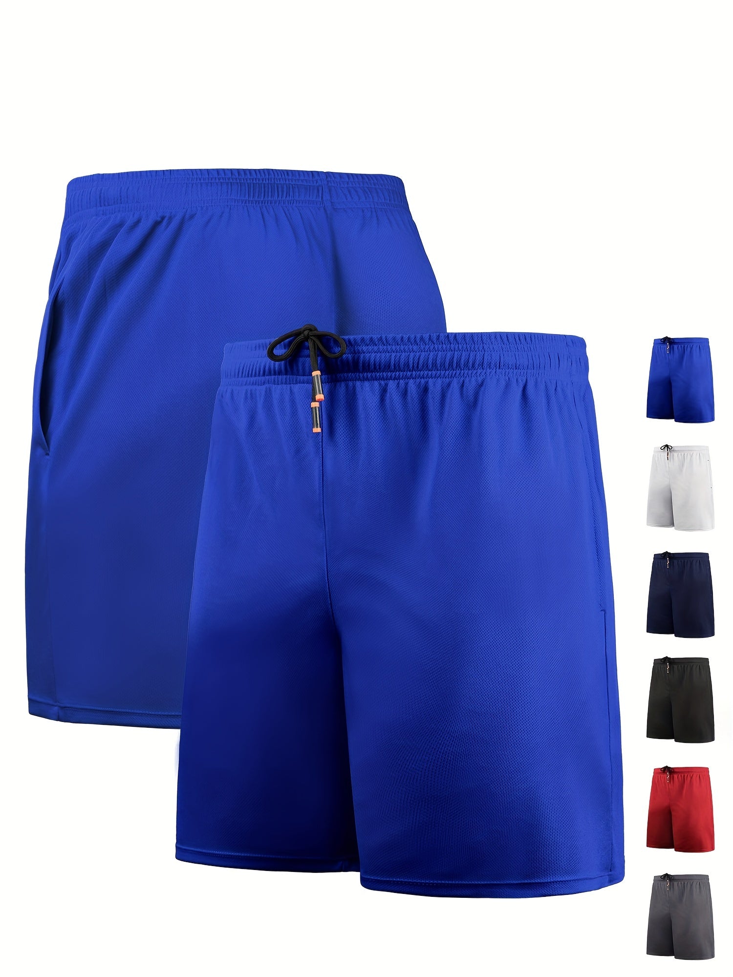 Men's Quick Dry Active Shorts Breathable Drawstring Basketball Workout