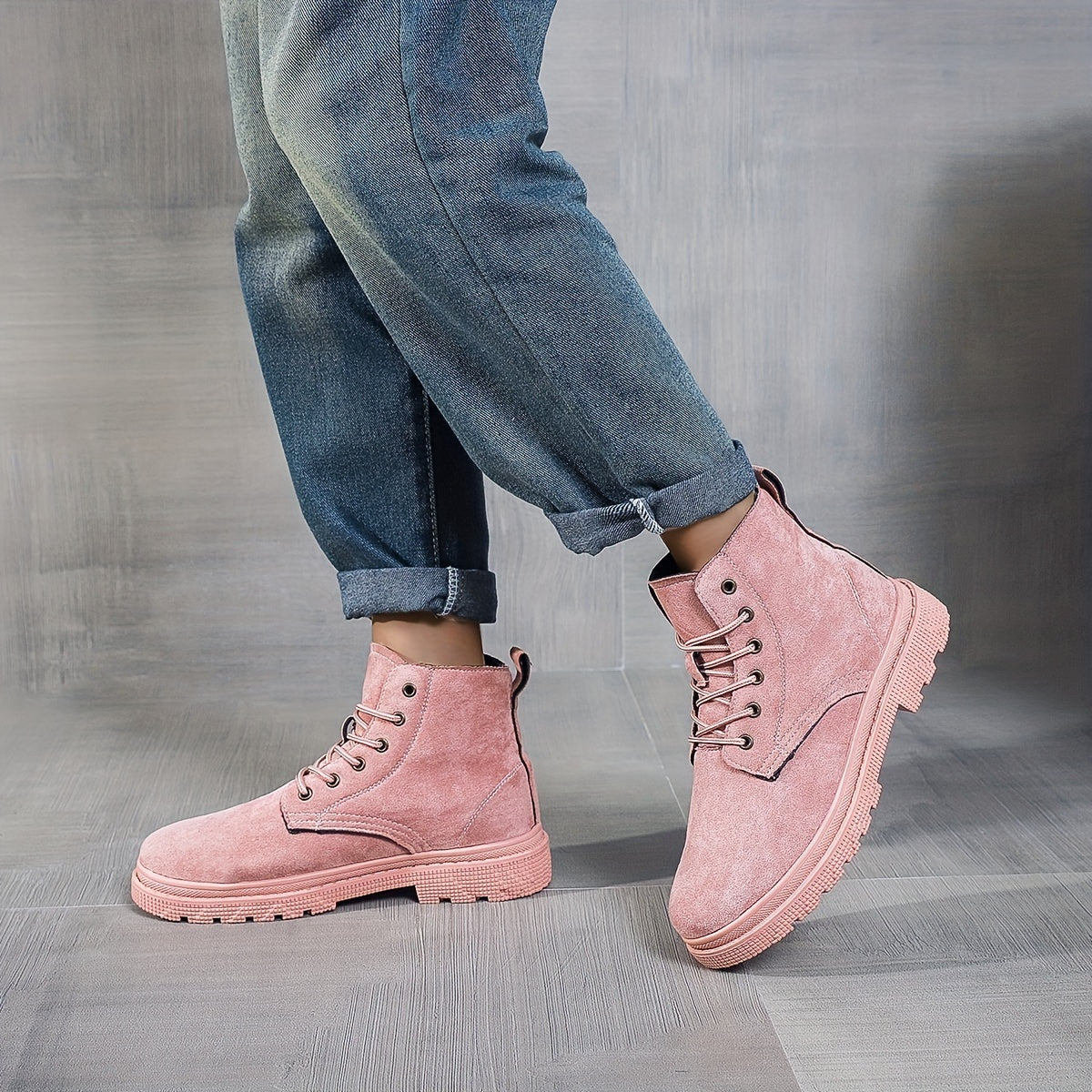 Classic Non Slip Flat Walking Boots Lightweight Shoes