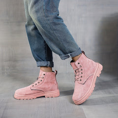 Classic Non Slip Flat Walking Boots Lightweight Shoes