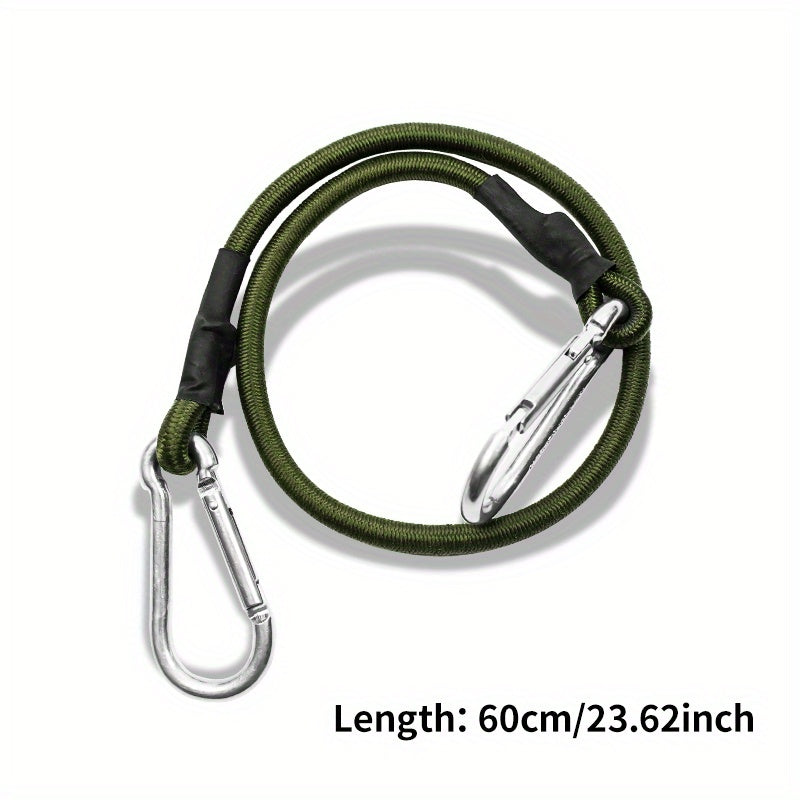 Elastic Rope for Camping and Outdoor Activities with Carabiner Lanyard