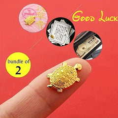 Golden Turtle Decoration for Wealth and Luck