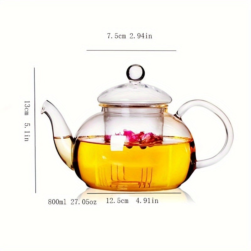 High Boron Glass Tea Pot with Filter